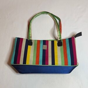 Jenni Chan Multicolor Striped Tote Bag